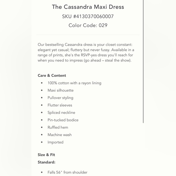 Anthropologie Cassandra Maxi Dress NWT - Picture 5 of 5